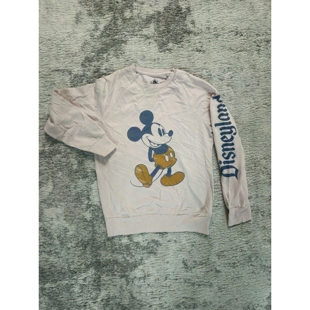 Disney Parks Mickey Mouse Walt Disney World Size S Pink Sweatshirt Womens WDW